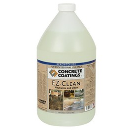 CC Concrete Coatings EZ-Clean - Concrete Acid Stain Neutralizer, Degreaser, Light Cleaner, Ready to Use (1 Gal)