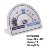 Fridge Thermometer or Freezer Thermometer Dial with Recommended Temperature Zones