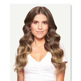 Tape in Hair Extensions Remy Human Hair Chocolate Brown to Caramel Blonde Seamless Weft Tape in Human Hair Extensions Ombre Color 18inch 20pcs 1.8oz