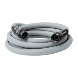 Flexzilla Colors - Manguera de jardín de plomo de 5/8 pulgadas x 10 pies, manguera de agua ligera para todo tipo de clima, duradera y flexible, conexiones sin fugas, gris pizarrón
