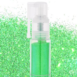 MEICOLY Green Body Glitter Spray for St Patricks Day,St Patricks Day Accessories,Green Face Glitter Hair Glitter,St Patricks Day Outfits for Women,Fine Glitter Spray for Clothes,25g