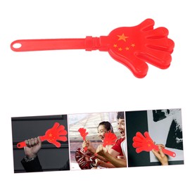 BCOATH 10pcs Jumbo Hand Clappers Large Noisemakers Toy Noise Maker Prank Cheering Props. Party Favors Noisemaker Party Favor The Party Noise Makers Abs No Light Red Bag 28cm