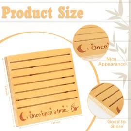 Card Case Wooden Playing Card Holder Accessories Cards Storage Box Desktop Organizer Card Tray Organizer Hold Up to 21 Cards 7.9×6.5×0.4 inch for Kids Cards Photocards Poker Party