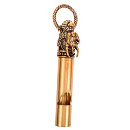 LABRIMP Portable Copper Whistle Keychain Loud Camping Whistle for Hiking Survival and Decorative Dragon Design Present for Outdoor Enthusiasts