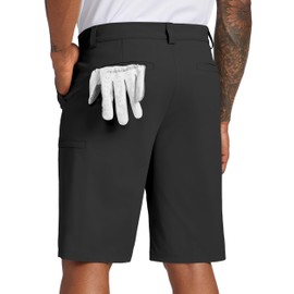 Willit Men's Golf Shorts Stretch Dress Shorts Cargo Quick Dry Athletic Casual Shorts with Pockets 11" Black 38W