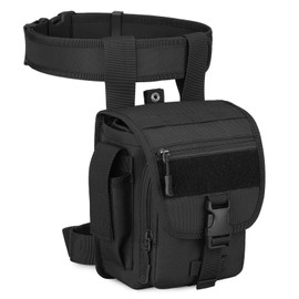 Huntvp® Tactical Leg Bag Military Leg Bag Molle Waist Bag Sports Tactical Leg Bag Army Leg Pockets Waterproof Belt Bag Tool Bag for Leg Men Women Motorcycle Hiking Outdoor