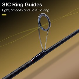 Fishing Rod, Aglirino Spinning Rod 7’0”, Two Piece Fishing Rod, 24T+30T Carbon Fiber, 8-16lbs Line Rating, Medium Power, Medium Fast Action, 5/28-5/8 oz. Lure Rating