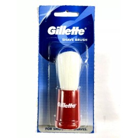 Gillette Shaving Brush 100 % Genuine Smoother Shave Longer Bristles USA SELLER - Green