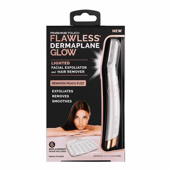 Finishing Touch Flawless Dermaplane Glow Facial Exfoliater & Hair Remover