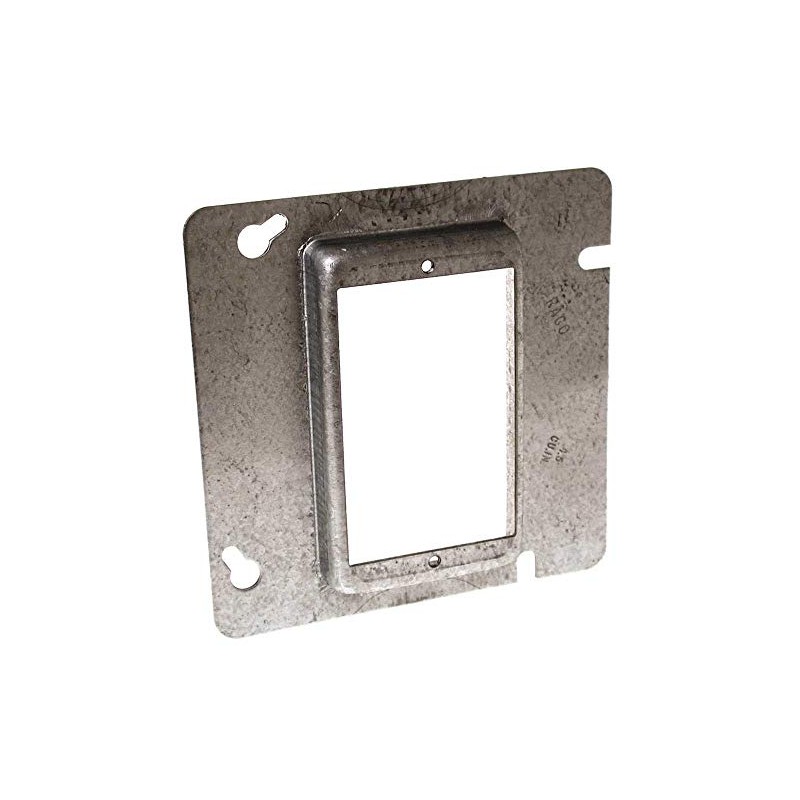4-11/16" Square Mud-Ring, For 1 Device, Raised 5/8"