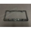 License Plate Frame Shop 1x (BLK) LexusSTYLE 3D Emblem BLACK