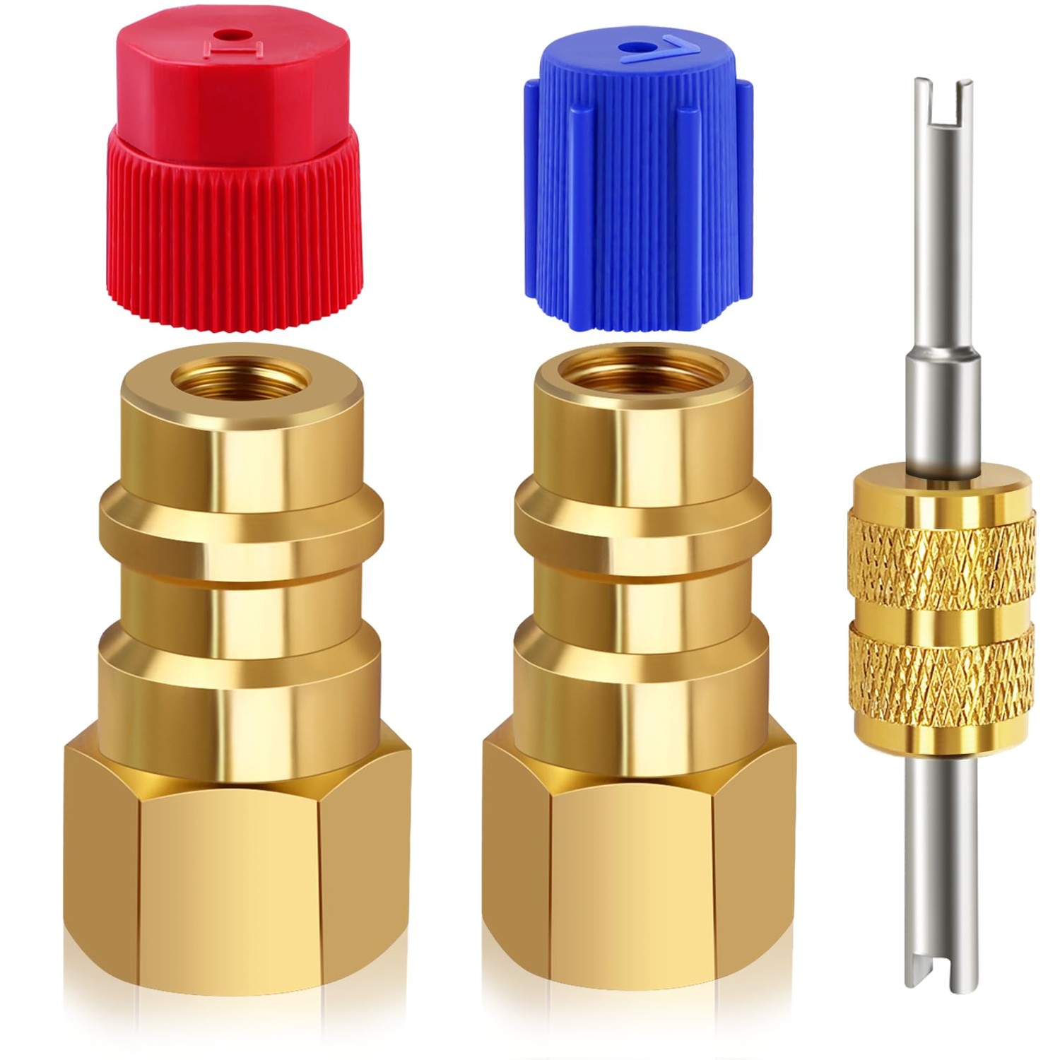 FANOVO R12 to R134a Adapter, High & Low Pressure R12 to R134a ...