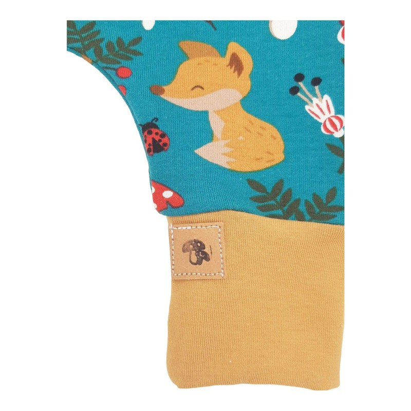 Waldtiere petrol Fuchs Strampler (50)