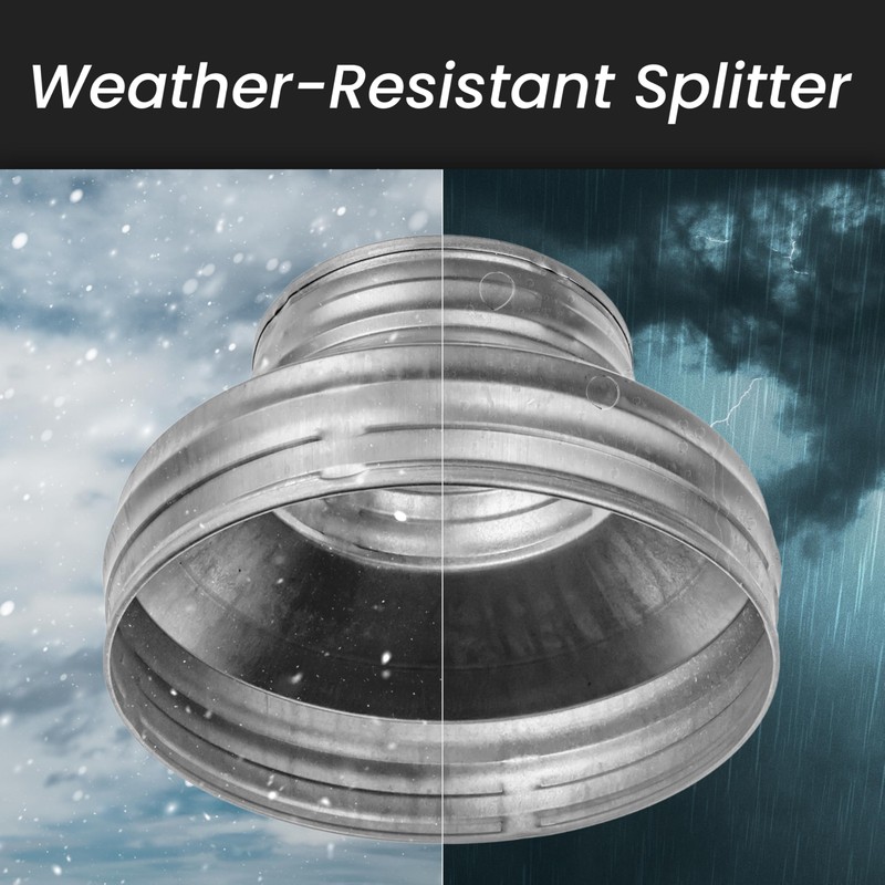 Repa Market 12" to 8" Inch Duct Reducer/Increaser – Galvanized