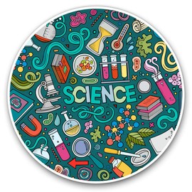 Vinyl Stickers (Set of 2) 20cm - Science Biology Chemistry Physics Uni #8169