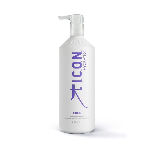 K I.C.O.N. I.C.O.N. Free Moisturizing Conditioner, Salon-Quality Hair Care, 33.8-Ounce Bottle