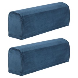sourcing map 2 Pcs Sofa Armrest Covers Stretch Couch Armrest Cover for Chairs Sofas Couch Arm, Scratch-Resistant Sofa Arm Cover, Navy Blue