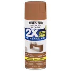 Rust-Oleum 327924 American Accents Spray Paint, 12 oz, Satin Warm Caramel