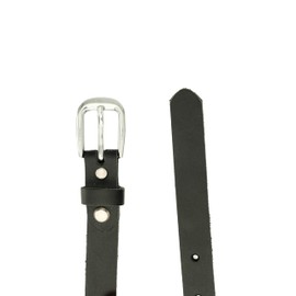 Ab-BELT & BAG HRS-03 Women's Leather Belt, Jeans Leather Belt, 2 cm, black