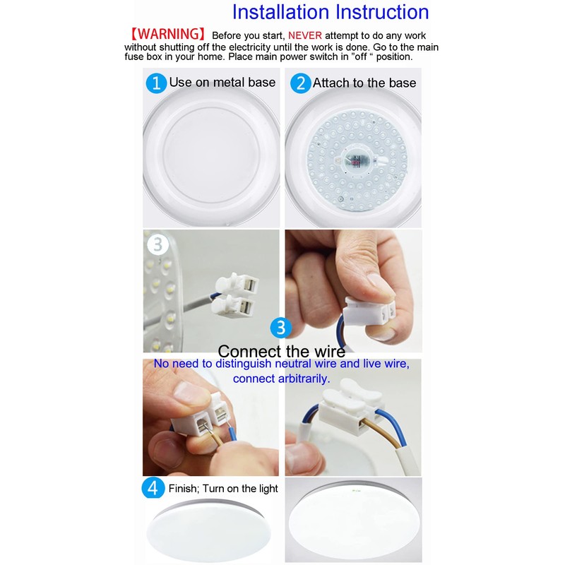 OLYMSTAR 18W LED Kit for Flush Mount Ceiling Light Circle