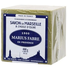 Marius Fabre Cube of Pure Marseilles Soap (400G, 1. Green (Olive Oil))
