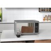Emerson MW7601SL Compact Countertop Microwave Oven with Sleek Mirrored Finish