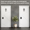 Pack of 1 Latch Indicating Lock,Black Latch Indicator Bolt,Privacy Partition