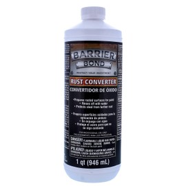 Custom Shop Barrier Bond - Rust Converter & Metal Primer 1-Quart - Rust Inhibitor, Metal Treatment & Protection for Auto, Industrial, Home