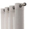 MISS SELECTEX Sheer Linen Curtains with Bordered - Natural Textured
