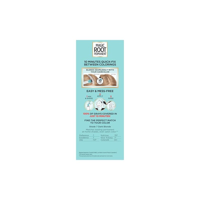 L'Oréal Paris Root Rescue Hair Color, 7 Dark Blonde