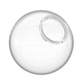 KastLite 10" Clear Acrylic Lamp Post Globe | Smooth Textured with 3.91" Twist Lock Neck | Manufactured in the USA