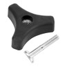 Handle Knob Nut Screw Bolt, Triangle Handle Knob Nut Screw