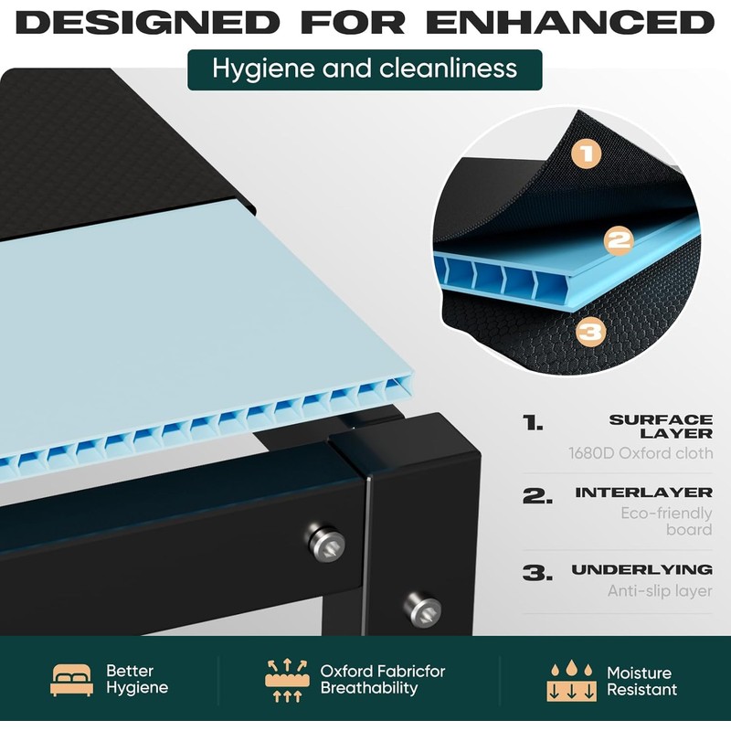 Bunkie Board Queen Size(60x80) Heavy-Duty Bed Boards for Under Mattress