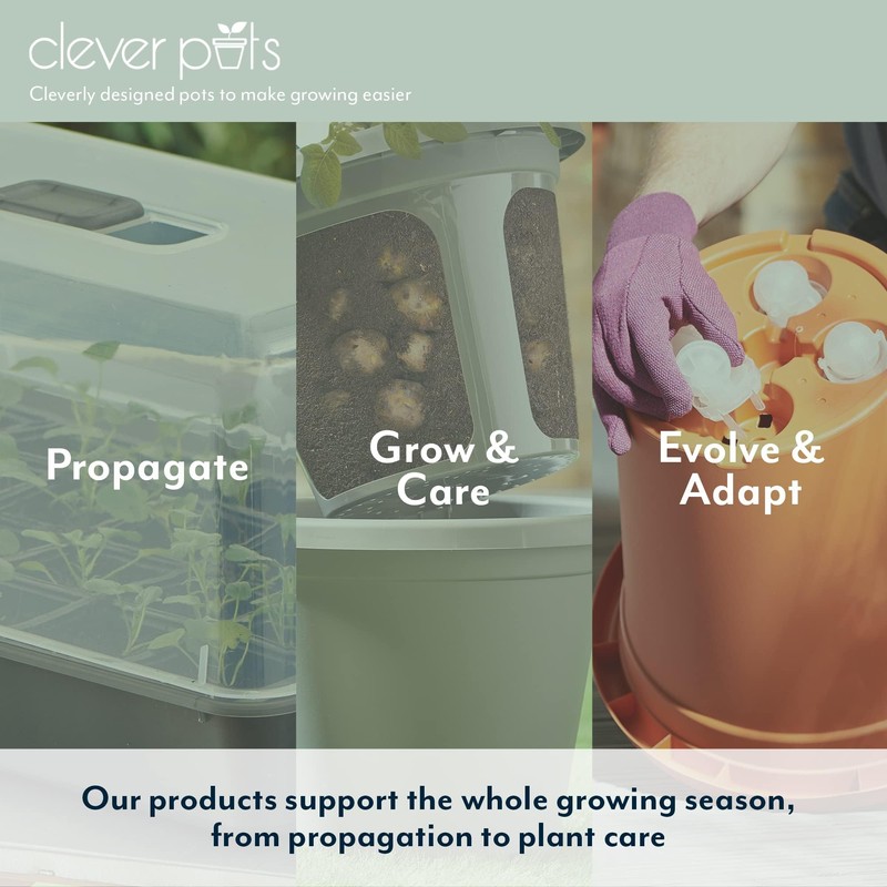 Clever Pots Flower Pot, Terracotta, Mixed