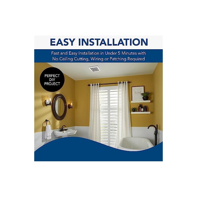 Broan-NuTone FGR300 Replacement Grille Cover for Roomside Series Bathroom Ventilation