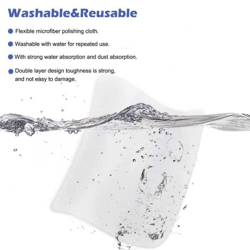 Inscool 2 Pack Polishing Cloth for Apple, Microfiber Cleaning Cloth,