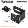 KIMIWISE 5 Inch Door Hasp Latch, 90° Right Angle Heavy