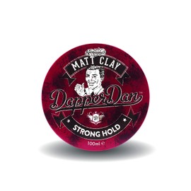 Strong Hold Matte Clay By Dapper Dan | Mens Hair Products Matte Finish | Smoked Saffron & Leather Fragranced Hair Clay For Men | Matte Finish Hair Pomade For Men | 100ml