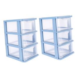 COHEALI Drawer Type Storage Boxes Pack Lightweight Compact for Home Organization