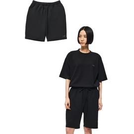 [SIXPAD] 【公式ストア限定】シックスパッド リカバリーウェア/SIAPAD Recovery Wear 限定セット MTG エムティージー 一般医療機器 疲労回復 血行促進 ルームウェア (パンツ（ショート）, ハーフパンツ（ブラック）, L)