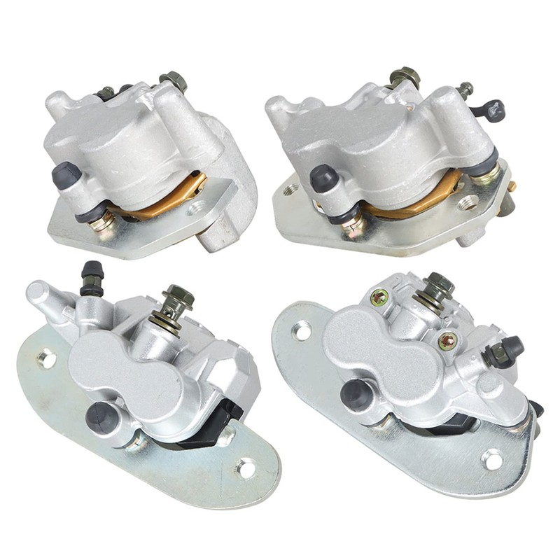 labwork Front and Rear Brake Calipers with Pads Replacement for