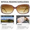 JM Klassisch Bifokal Lesebrille Platz Stylish Gradient Sonnenbrillen Leser für