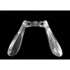 PERFFITT Clear Transparent ABS Rubber Silicon Conjoined Saddle Anti-Slip Nose