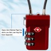 SURE LOCK TSA Approved Luggage Locks, Open Alert, Easy Read