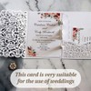 QOWIJEX 1 Piece Pop Up Card Wedding Card Bride and