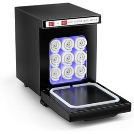 VERYTOP Hot Towel Warmer Spa, Thermostatic Towel Heater, 2-in-1 Professional Mini Towel Warmer, Beauty Salon and Spa Towel Warmers for Facial.(5.5L-Black)