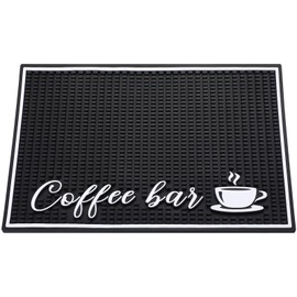 Bar Mats for Countertop Stylish 18 x 12 Inches Service Bar Mat with 1 cm Thick Bar Accessories Coffee Maker Mat for Countertops Kitchen Counter Mat Dish Drying Mat Coffee Spill Mat for Bar Restaurants