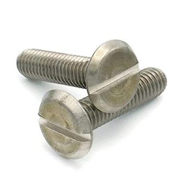 Sidewalk Bolts Slotted Stainless Steel Hurricane Bolts 3/8"-16 x 2 Qty 25
