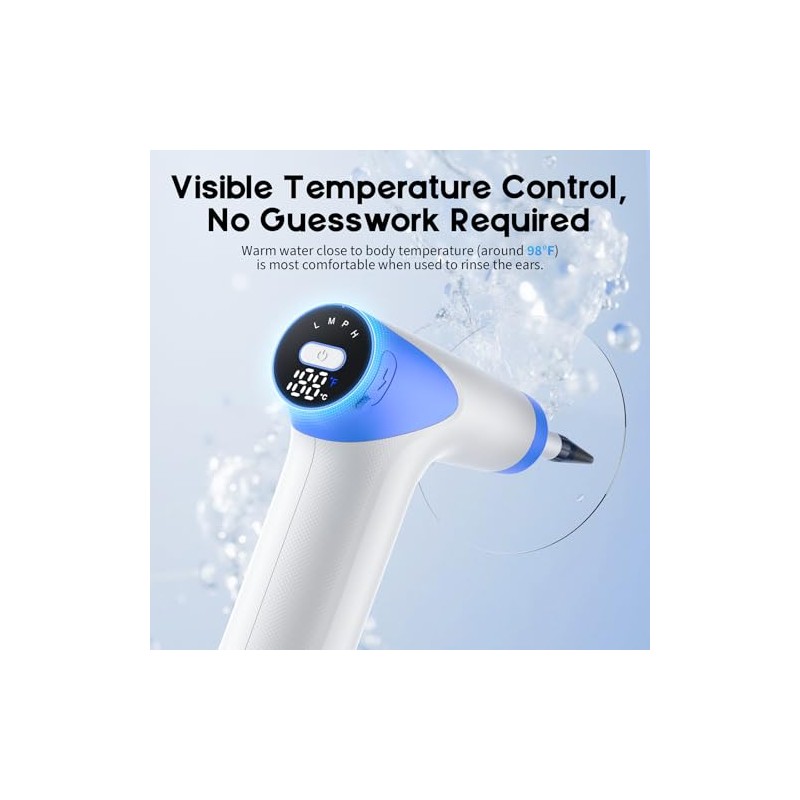 Ear Wax Removal - Ear Cleaner with 4 Pressure Modes,