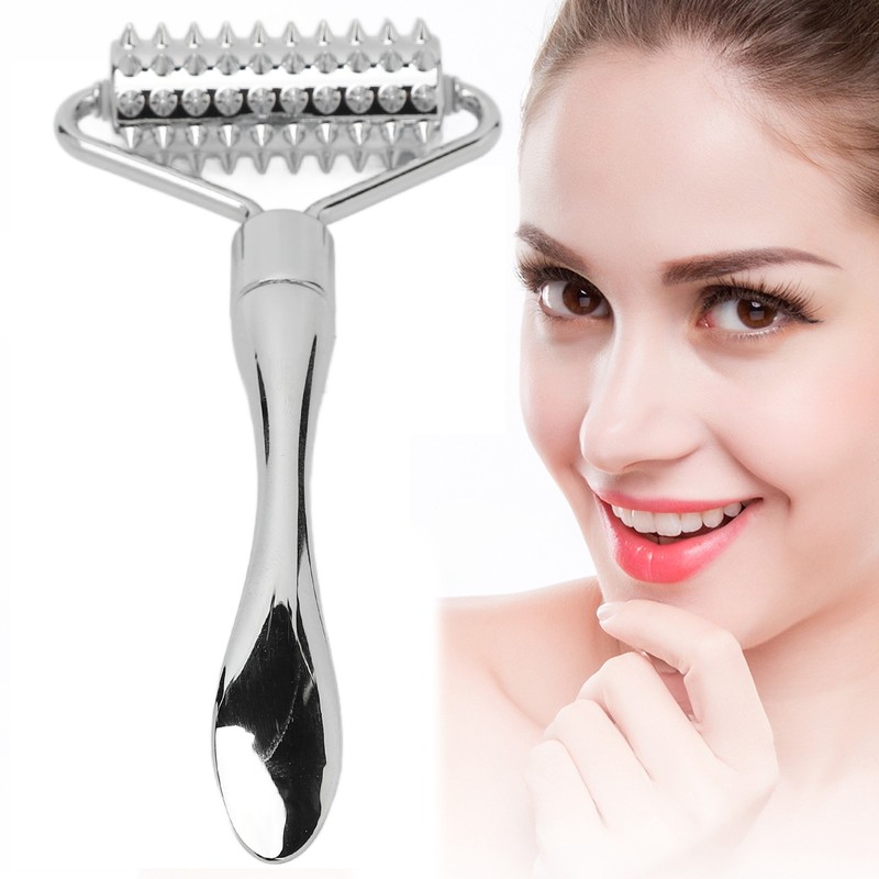 Metal Massage Roller Promote Circulation Muscle Relaxing Acupuncture Roller for